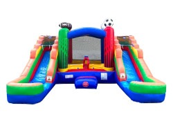 Sports Double Waterslide Wet/Dry Combo